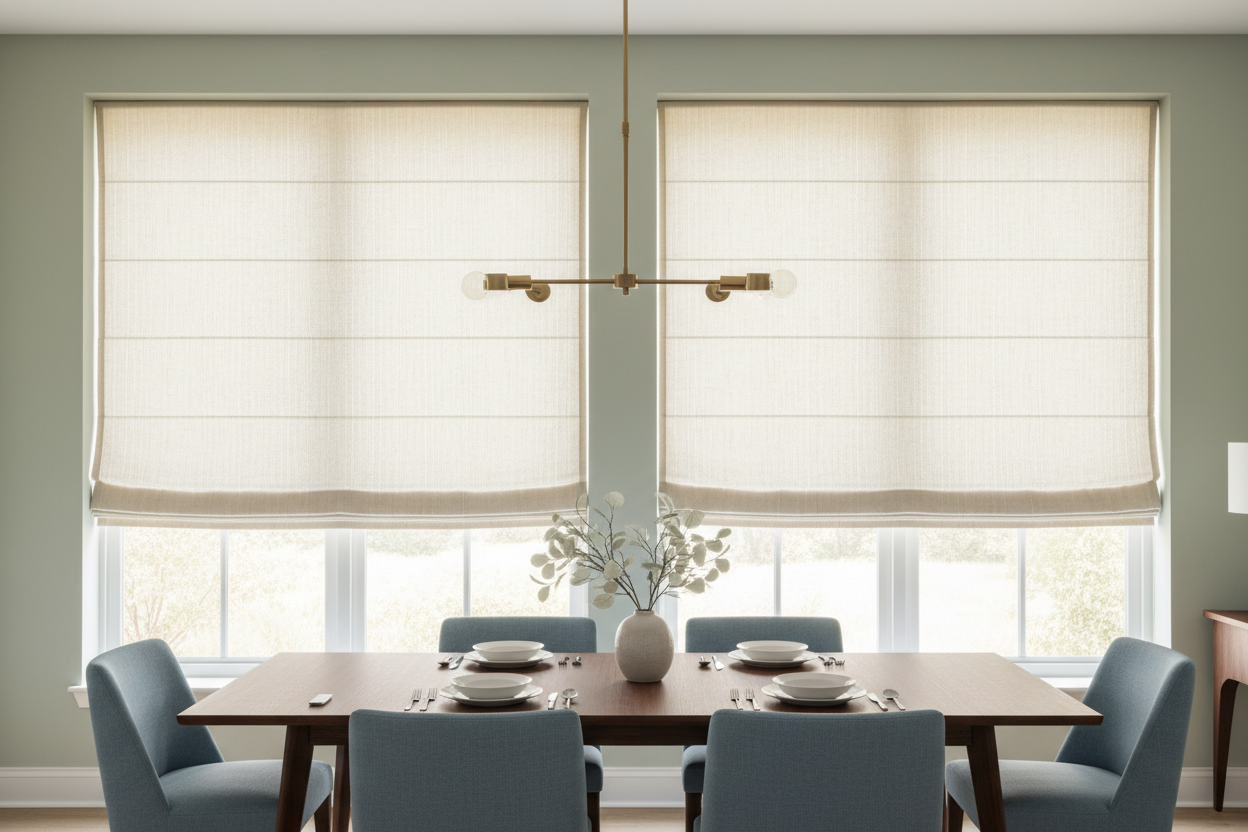 Motorized dining room roman shades: Worth the Upgrade? – Weffort