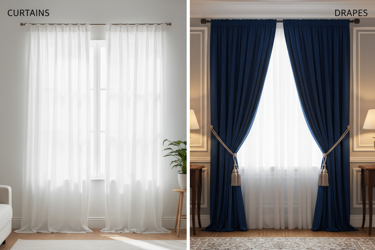 14 Key Differences Between Curtains and Drapes Ultimate Guide