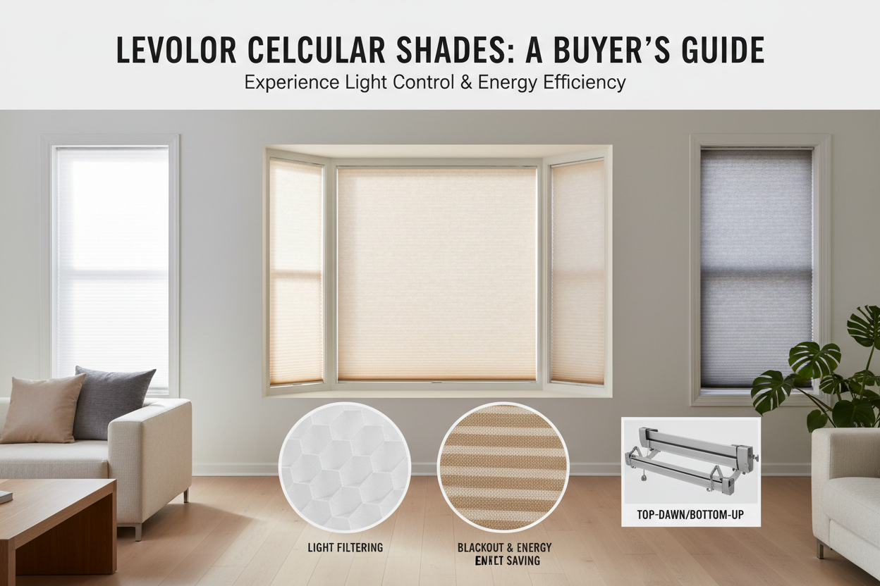 A Buyer's Guide to Levolor Cellular Shades: Styles, Fabrics, and Selection