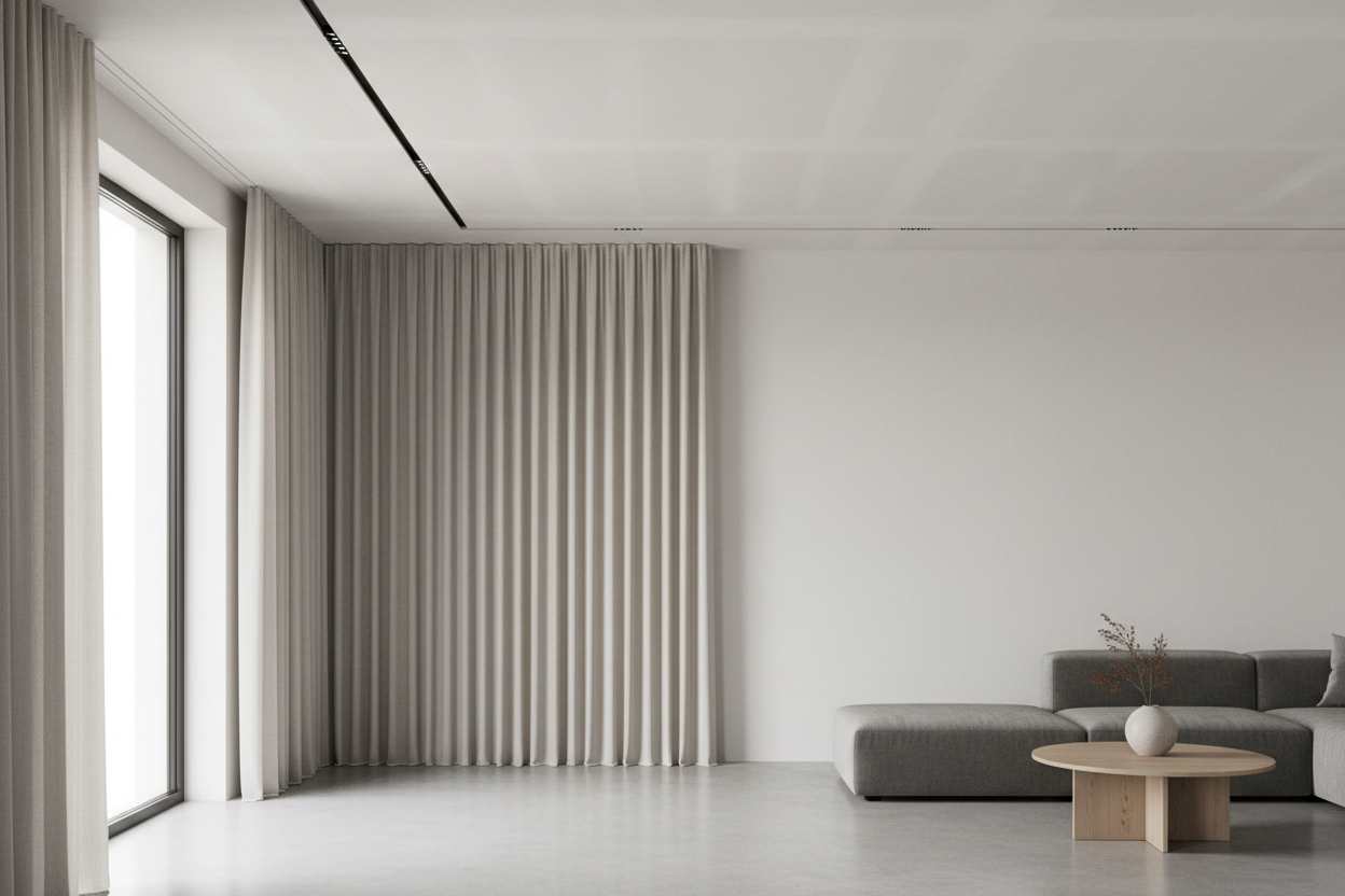 A Cleaner Ceiling-Line Finish: Choosing a Low Profile Curtain Track That Actually Works