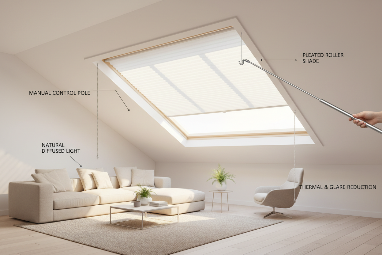A Complete Guide to Choosing and Using Manual Skylight Shades
