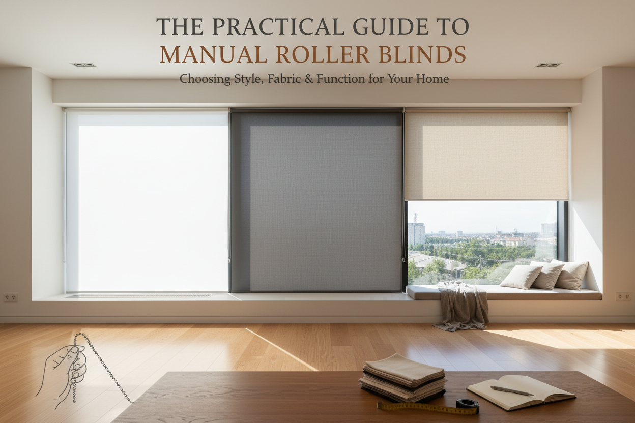 A Practical Guide to Choosing Manual Roller Blinds and Shades