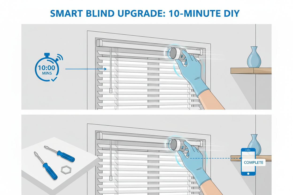 Automate 35x48 Blinds in 10 Minutes: A Retrofit Guide