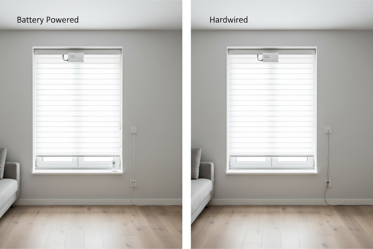 Automate Adjustable Blinds: Battery vs. Hardwired Setup