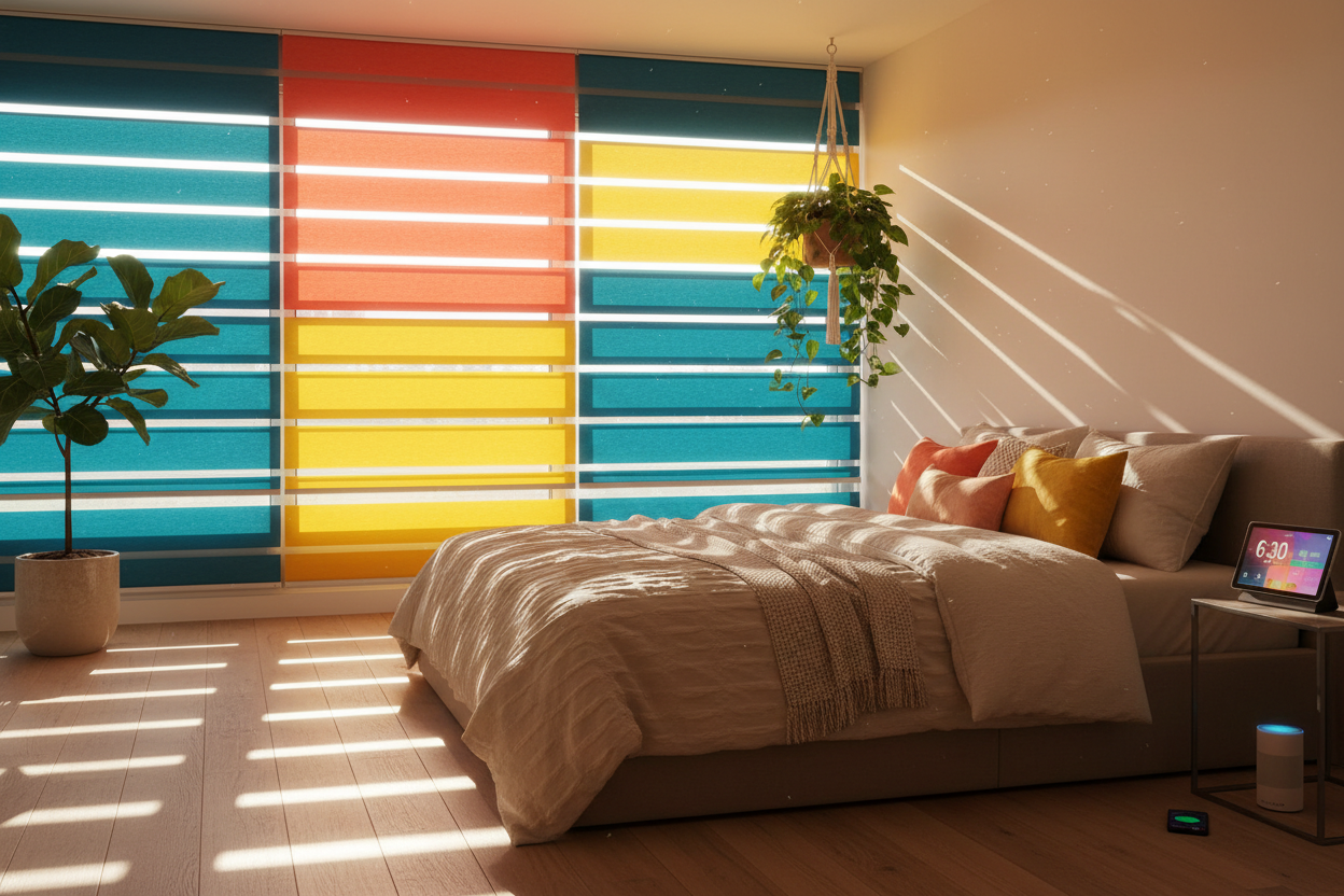 Automate Colorful Blinds for the Perfect Morning Vibe