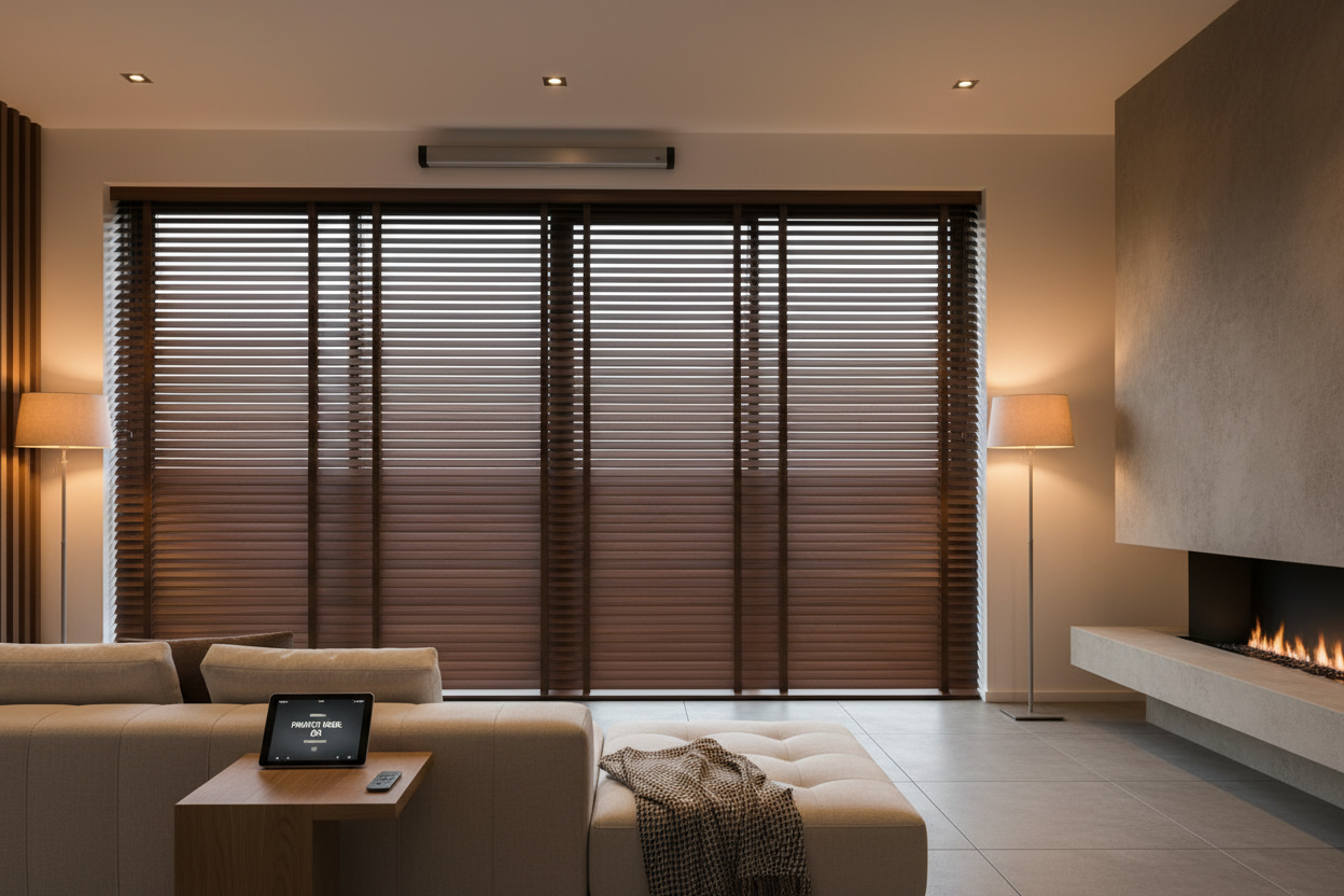 Automate Darkening Wood Blinds for Ultimate Privacy