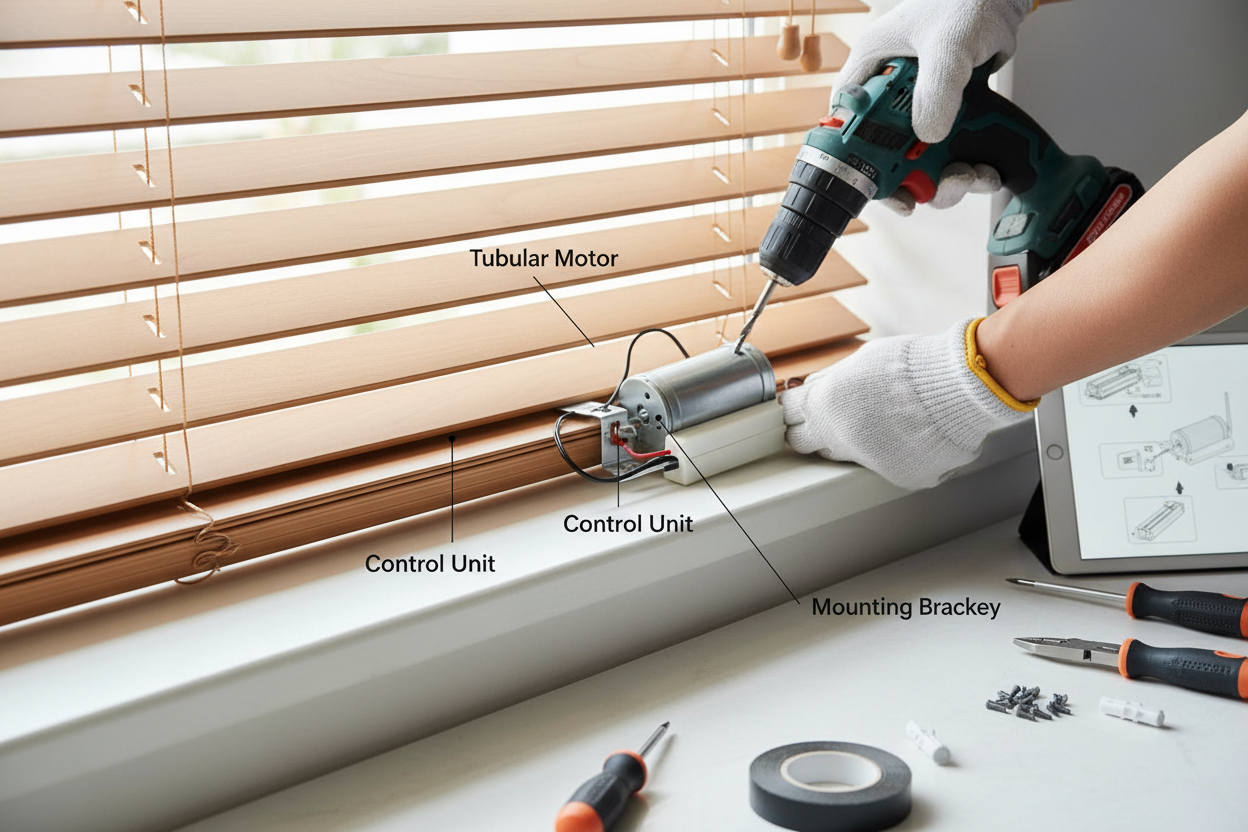Automate Thin Wooden Blinds: A DIY Retrofit Guide