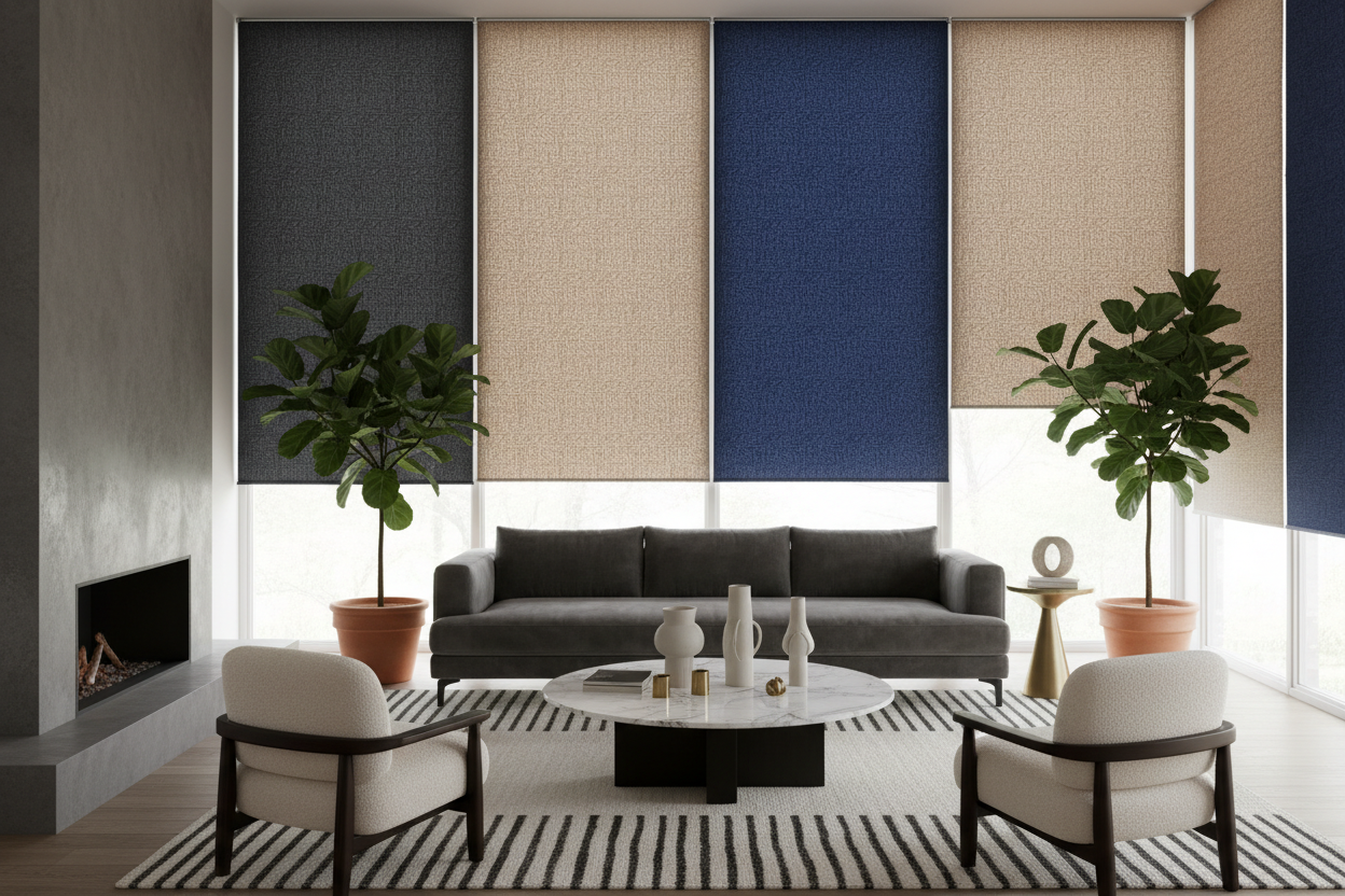 Beyond Basic Vinyl: Elevating Interiors with Decorative Blackout Roller Shades