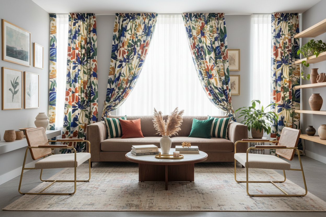 Beyond Beige: How to Style Your Home with Patterned Window Treatments
