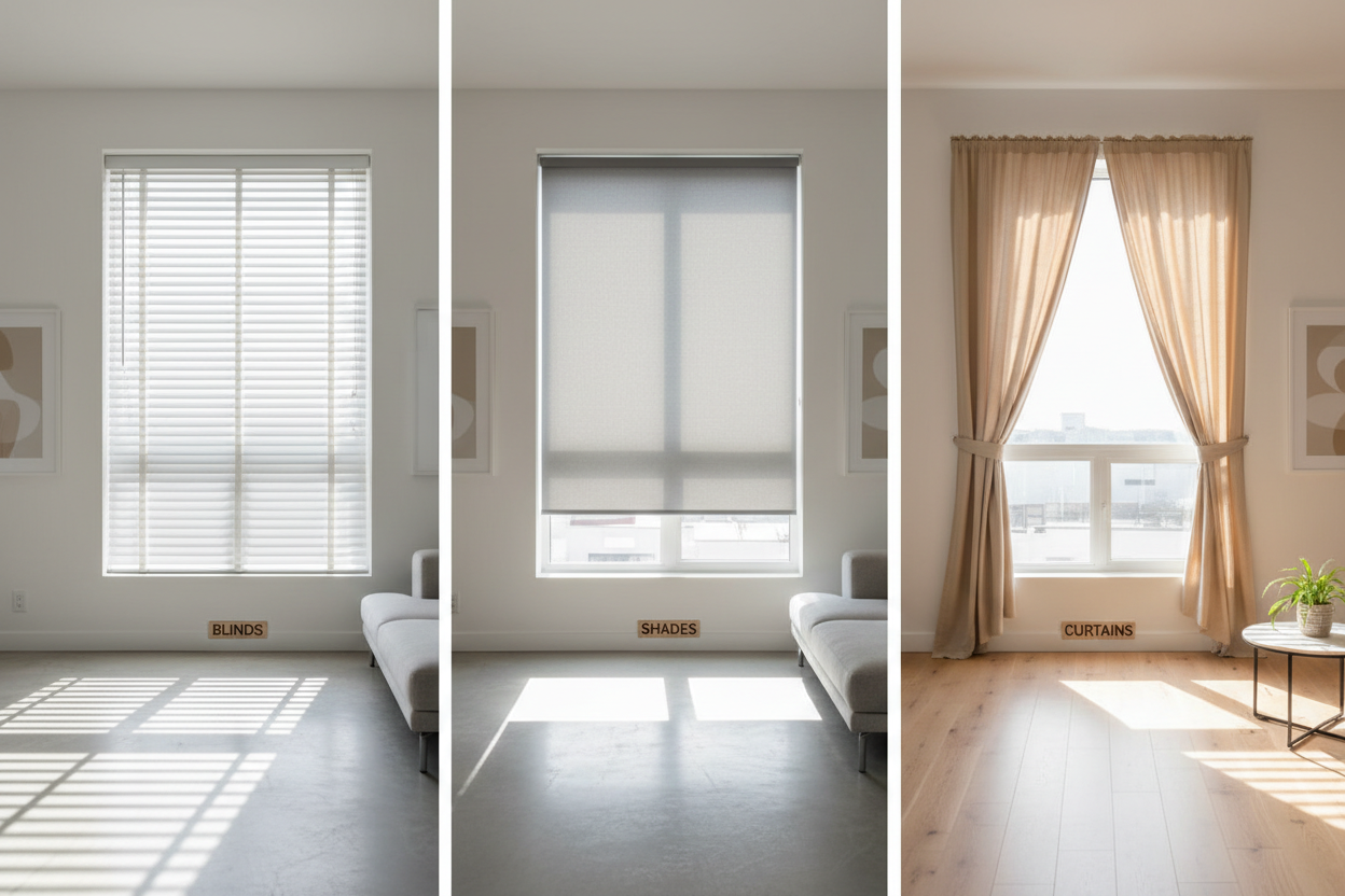 Blinds, Shades, or Curtains? The Simple Guide to Choosing the Right Window Coverings