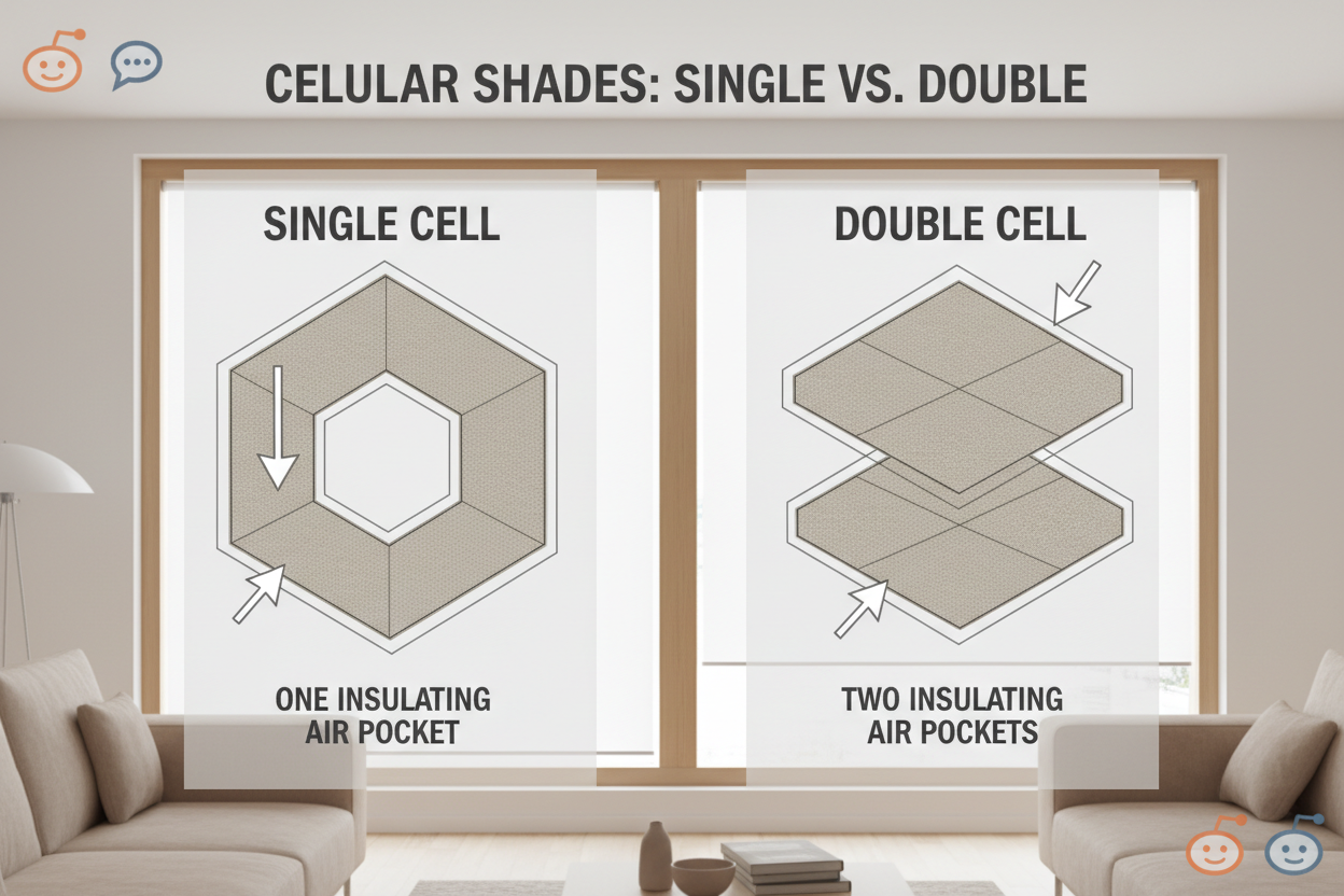 Cellular Shades: The Real Scoop from Reddit on Single vs. Double Cell
