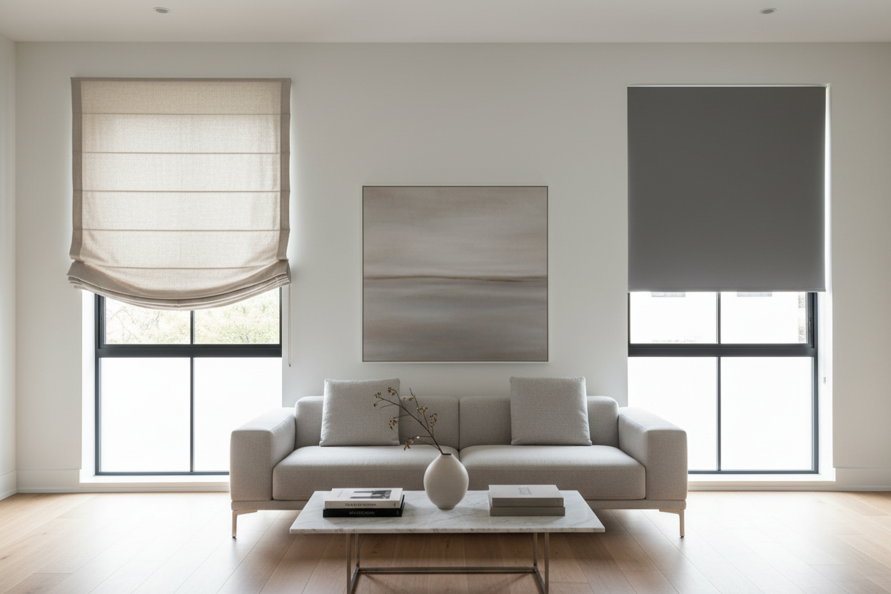 Choosing Between Roman Shades and Roller Shades for Your Home