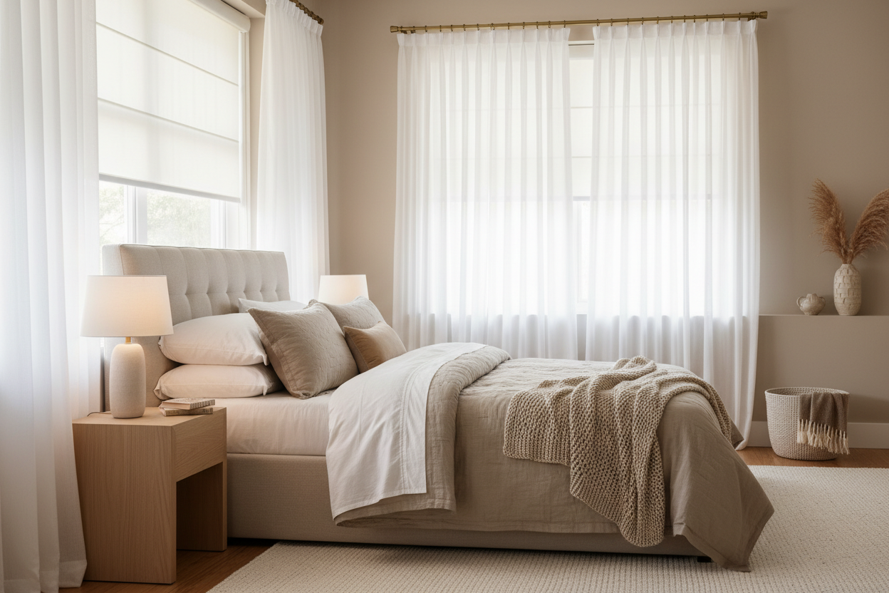 Choosing the Perfect Bedroom Blinds and Curtains for Comfort and Style