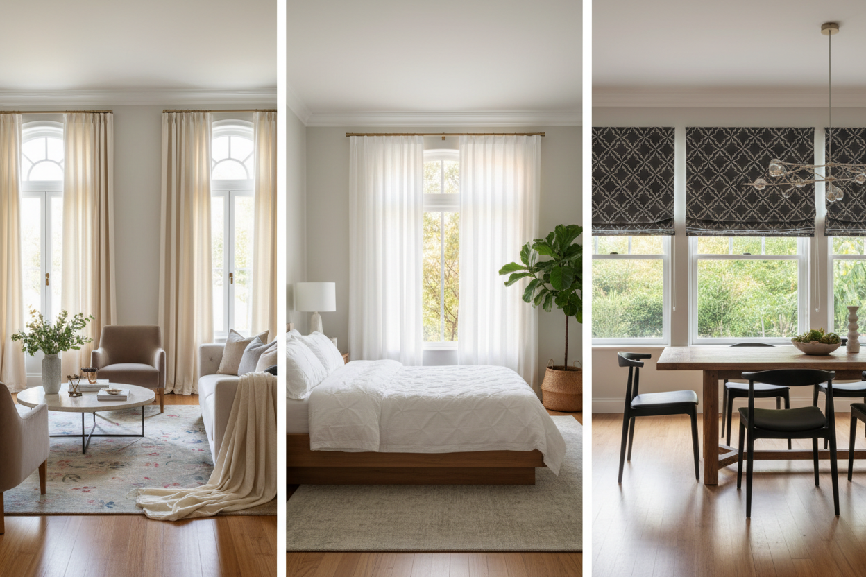 Choosing the Perfect Curtains and Drapes for Every Room in Your Home
