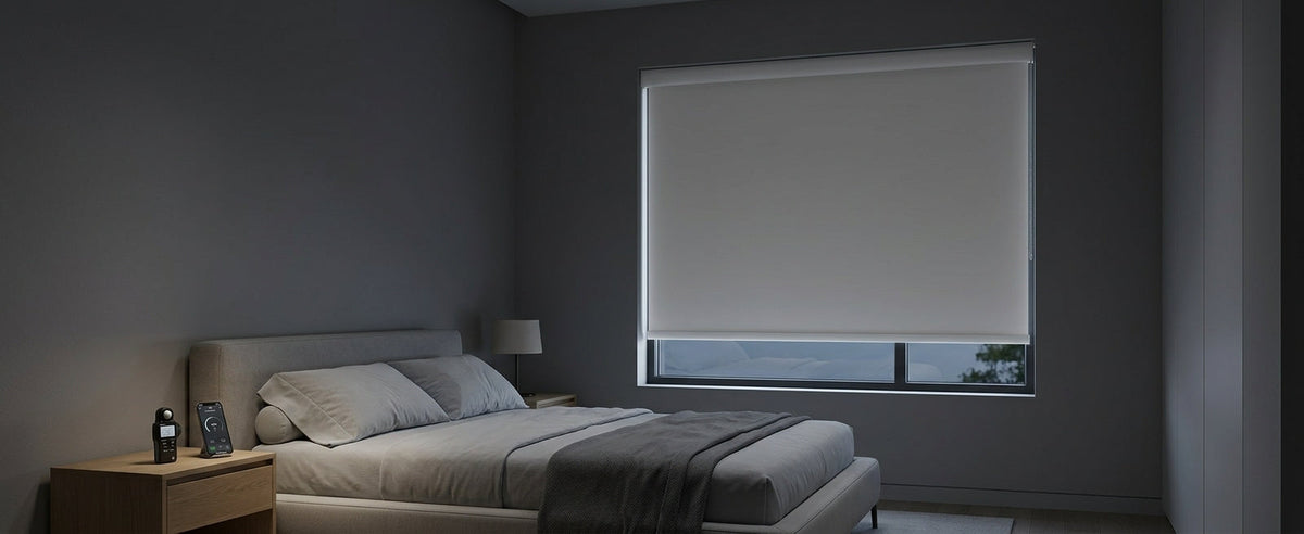 Smart blackout blinds for sleep