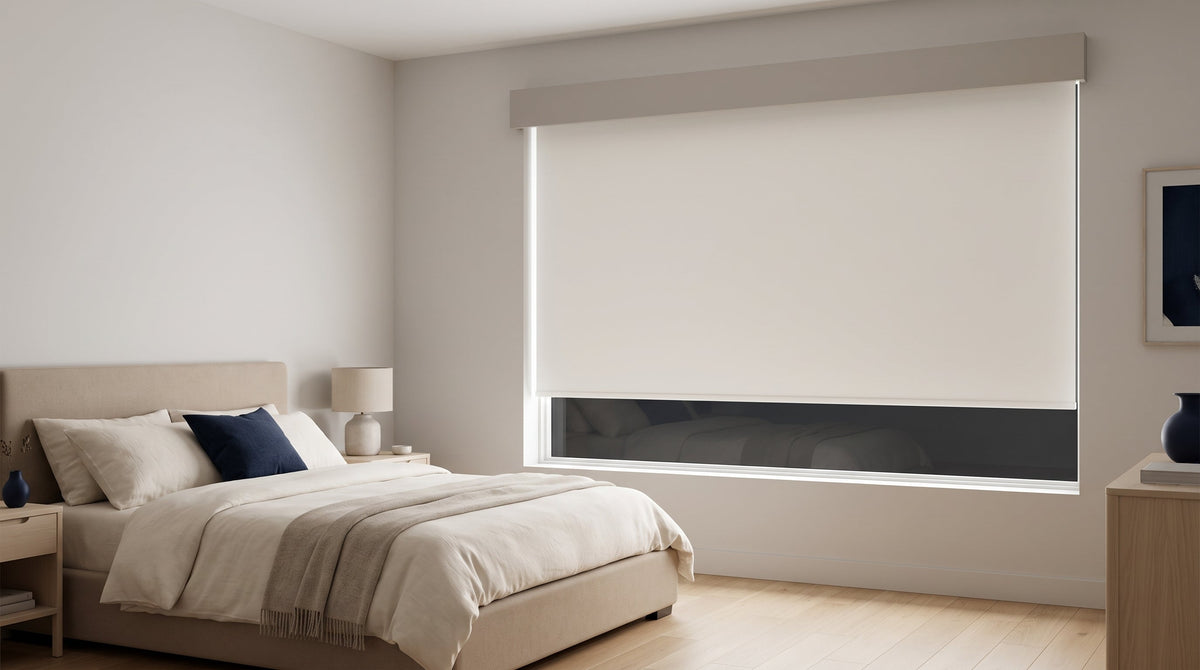 Weffort blackout roller shades for bedroom