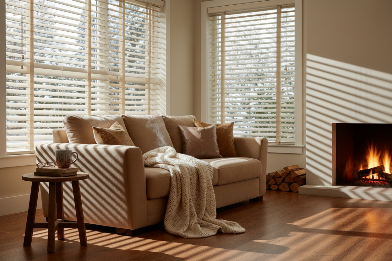 Cozy Home Solutions with Window Blinds for Winter
