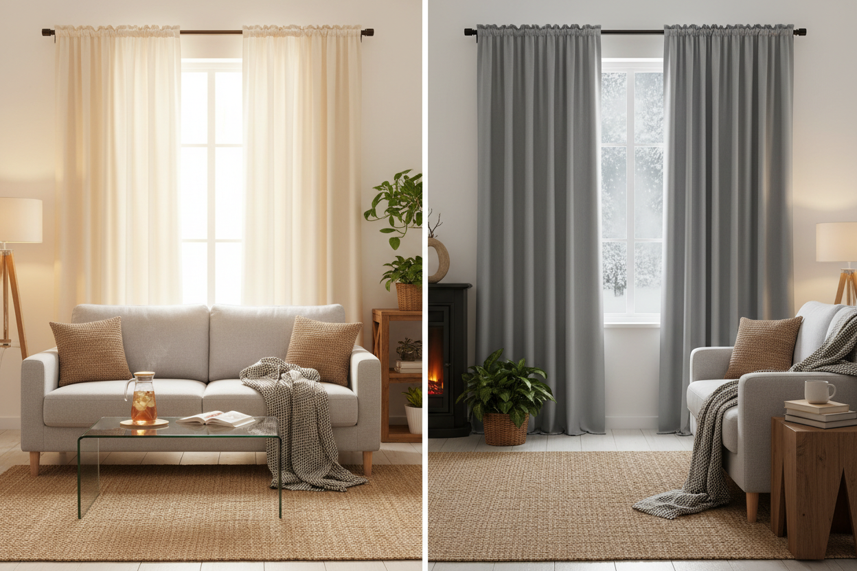 Creating a Comfortable Home All Year with Thermal and Temperature Control Curtains