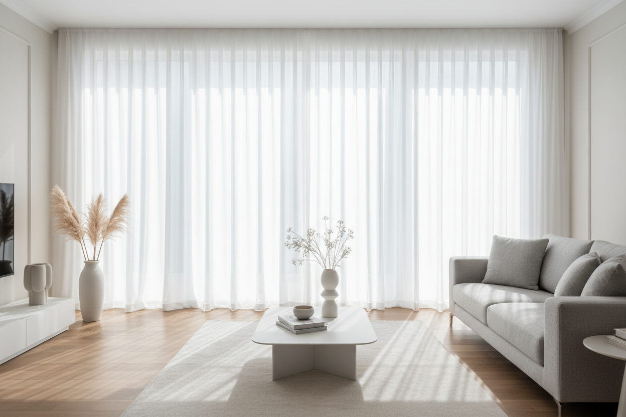 Creating Elegant Light Flow with Extra Wide Sheer Curtains – Weffort
