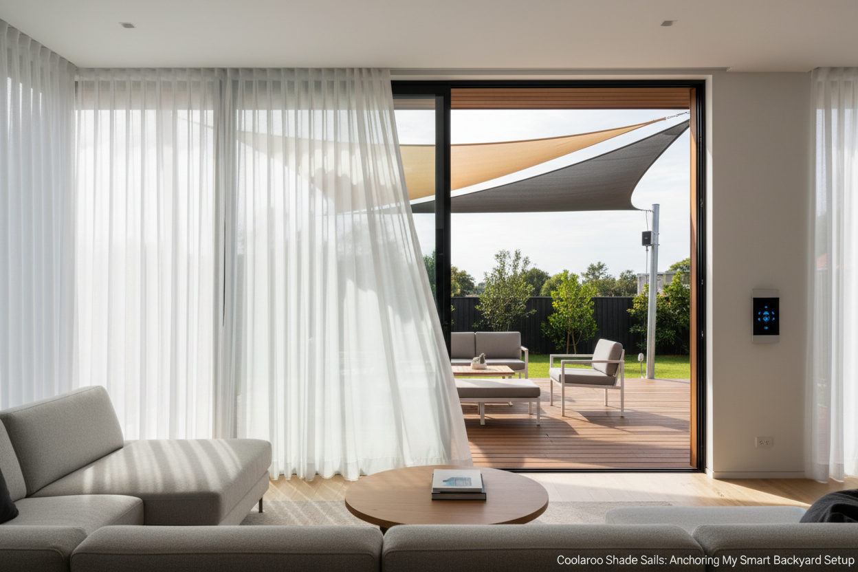 Coolaroo Shade Sails: Anchoring My Smart Backyard Setup