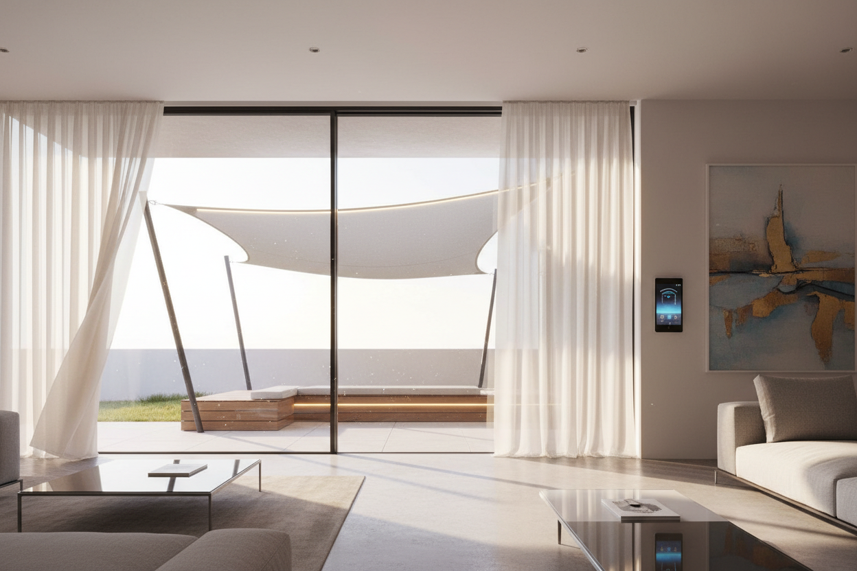 How to Hang Sun Sail Shades: My DIY Guide with Smart Lighting