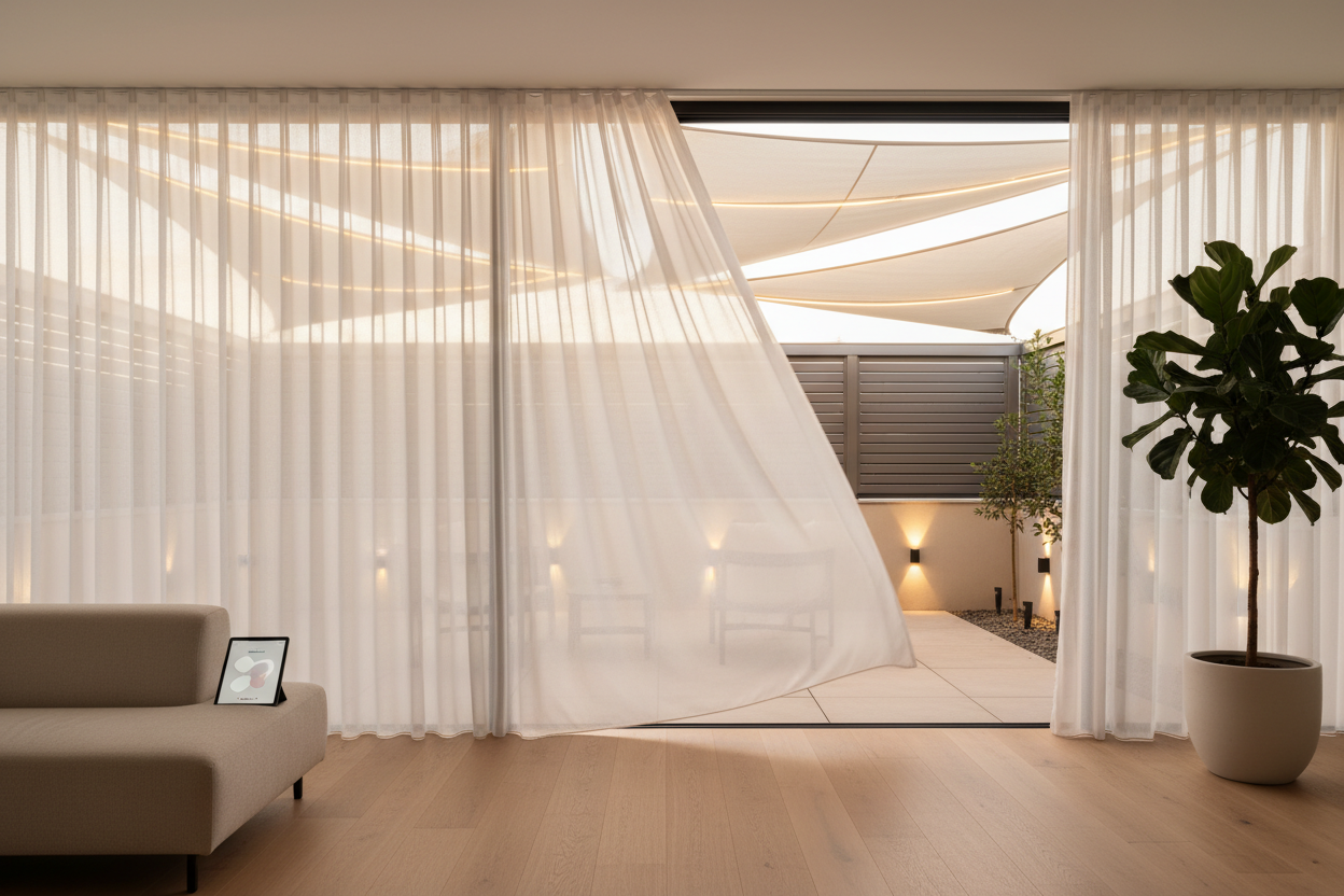 My Sail Shade Structure Build: Adding Smart Tension & Lights