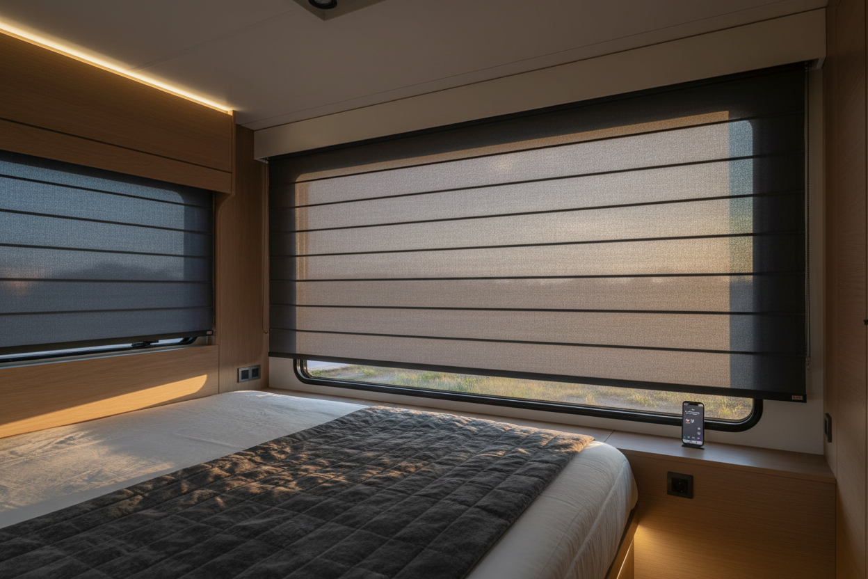 Blinds for RV Camper Upgrades: Bringing Smart Shades on the Road