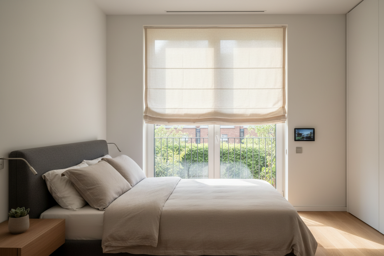 Motorized Roman Shades: Blending Classic Design with Smart Tech