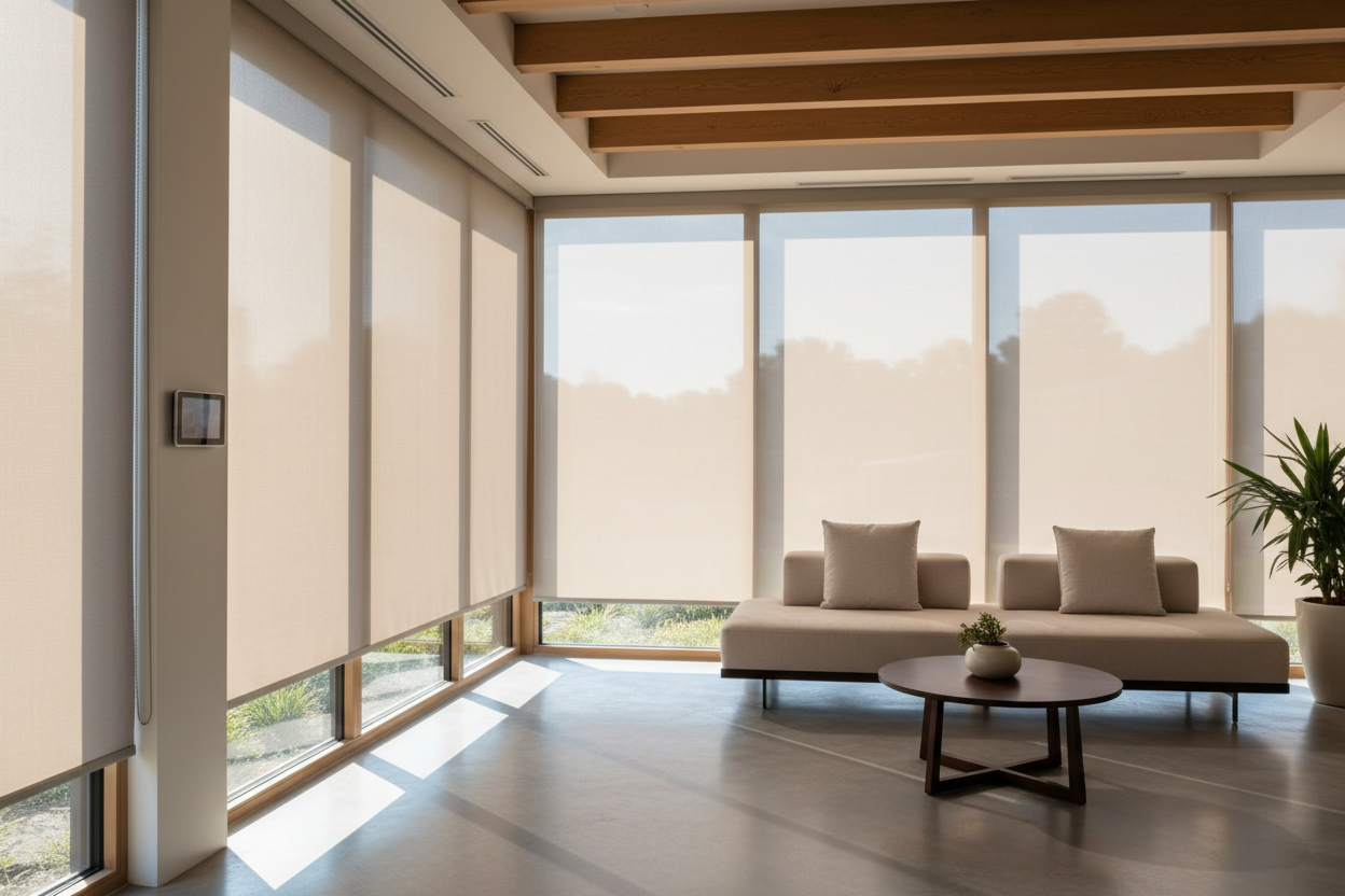 A Motorized Solar Shade Fixed My Overheated Sunroom