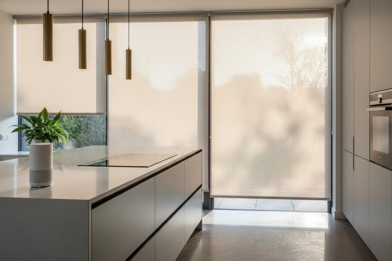 Voice-Controlled Sun Shade for Windows: My Hands-Free Kitchen Setup