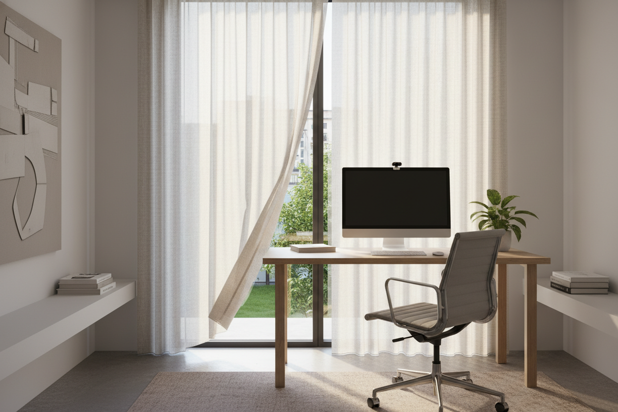 How an Office Window Sun Shade Fixed My Terrible Zoom Lighting