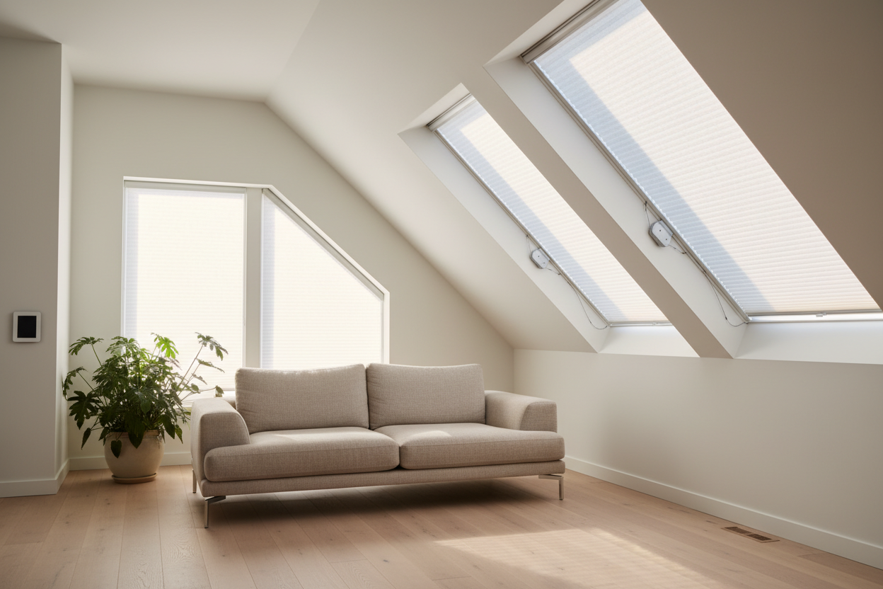 How Hunter Douglas Blinds for Skylights Fixed My Baking Living Room