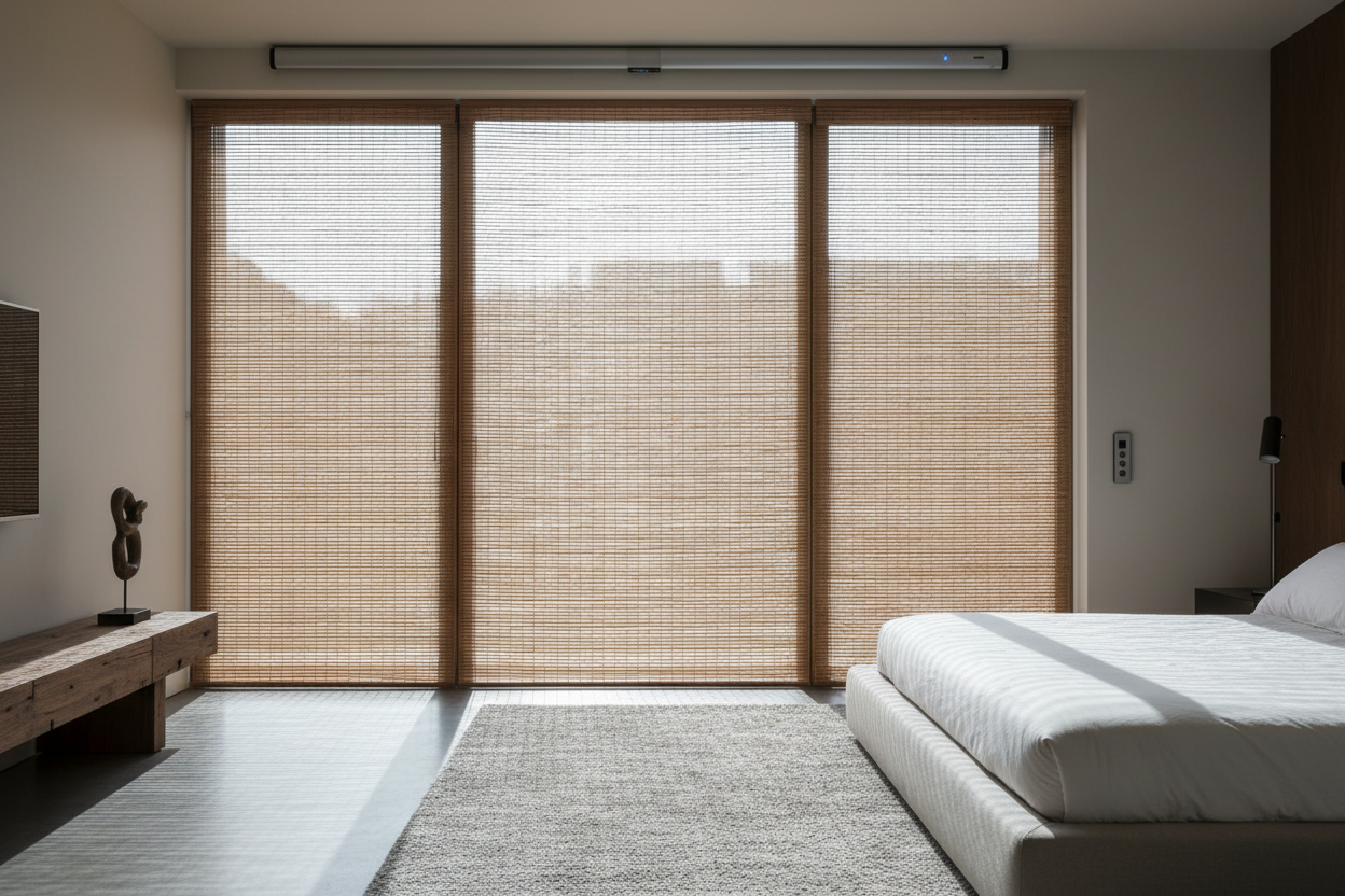 The Privacy Mistake Everyone Makes With a Smart Woven Wood Shade