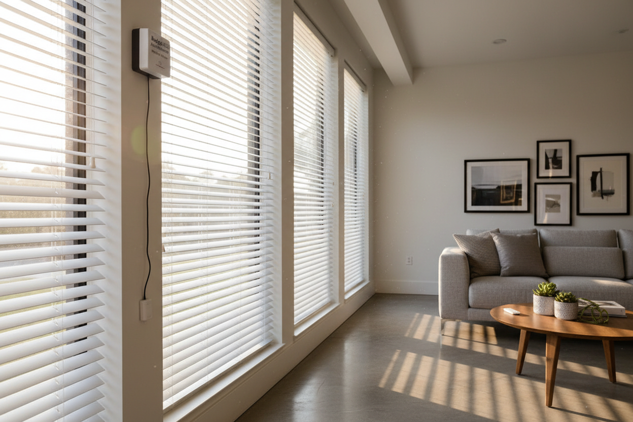 I Motorized My Landlord's Cheap Vinyl Blinds (And Kept My Deposit)