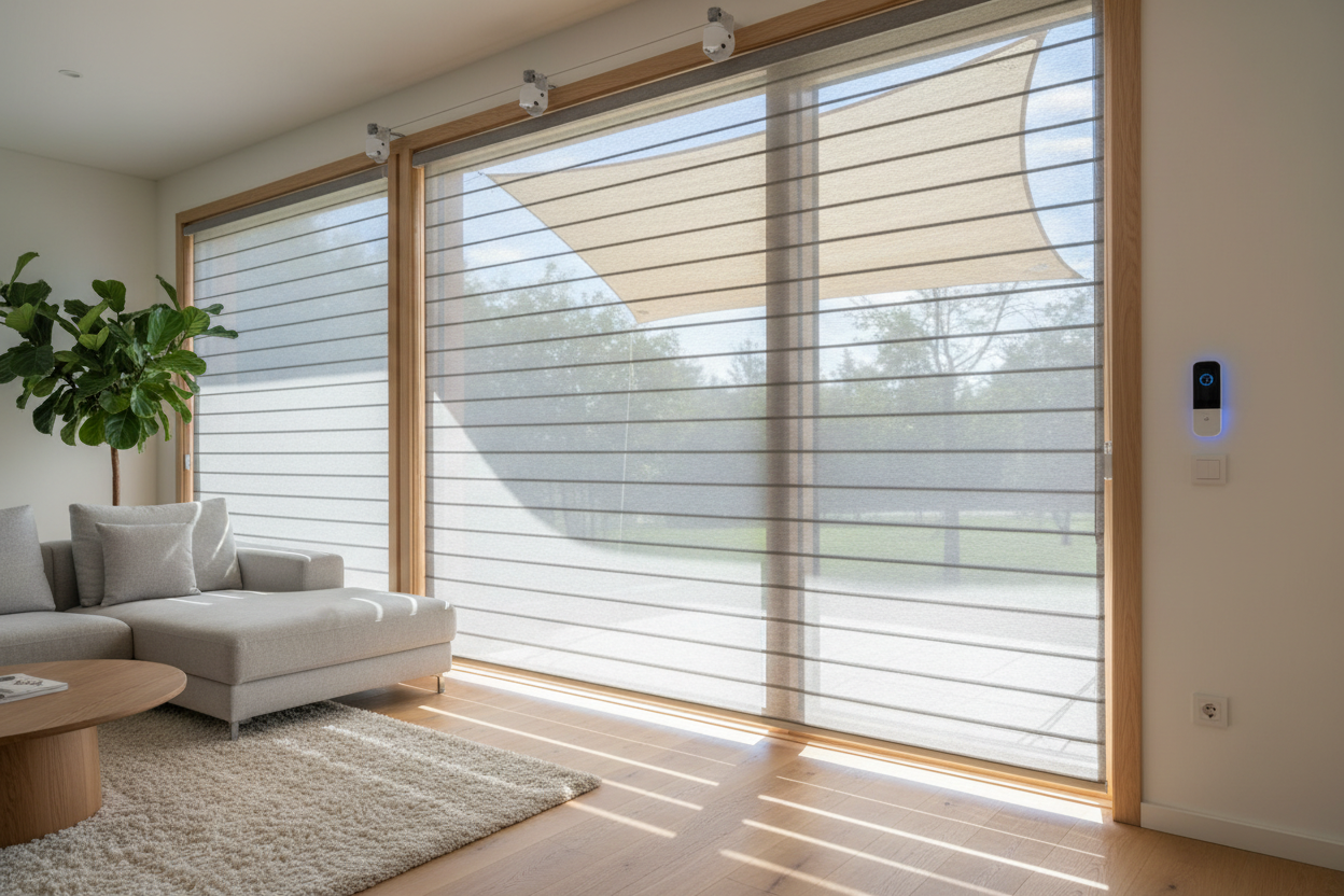 Why I Layered Smart Blinds Behind That Cheap Sun Shade Amazon Sells