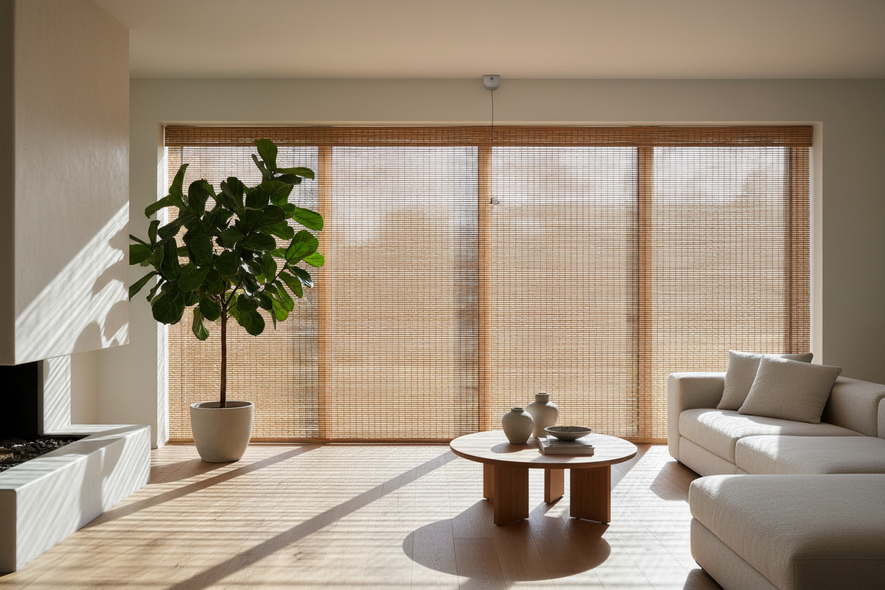 I Tried Motorizing Reed Window Blinds (Save Yourself the Headache)