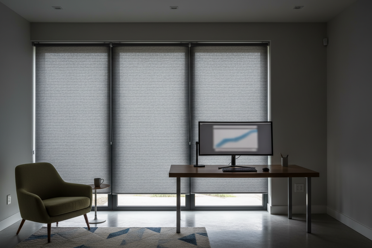 How Blackout Honeycomb Shades Finally Fixed My Home Office Glare