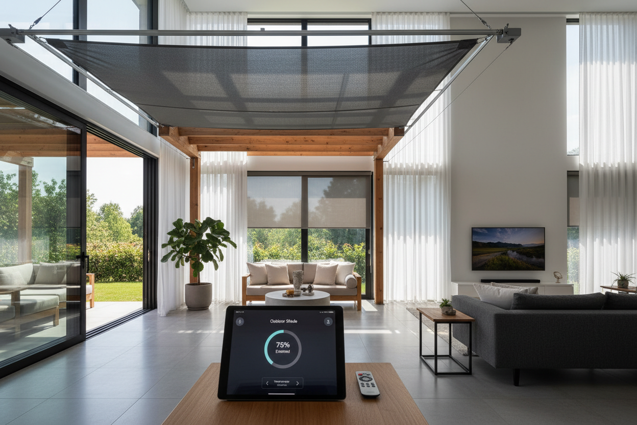 I Roasted Under My Pergola Until I Rigged Up This Automated Shade Idea