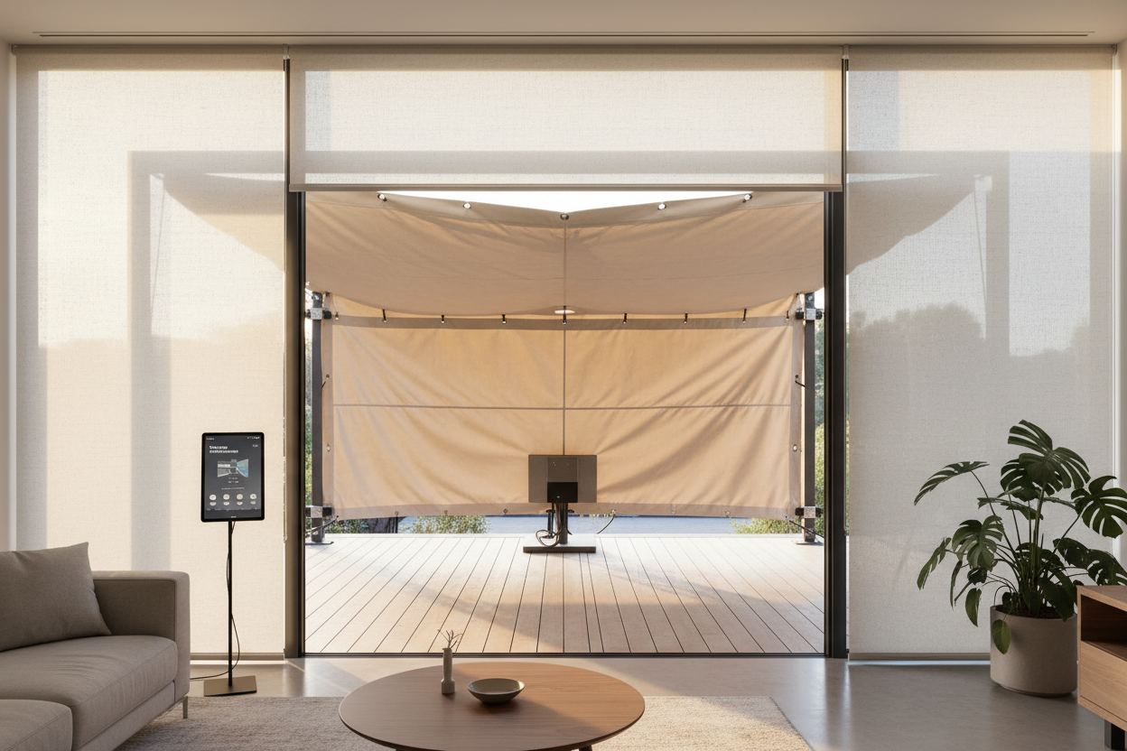 Why Your Canvas Canopy for Patio Sags (And How Smart Motors Fix It)