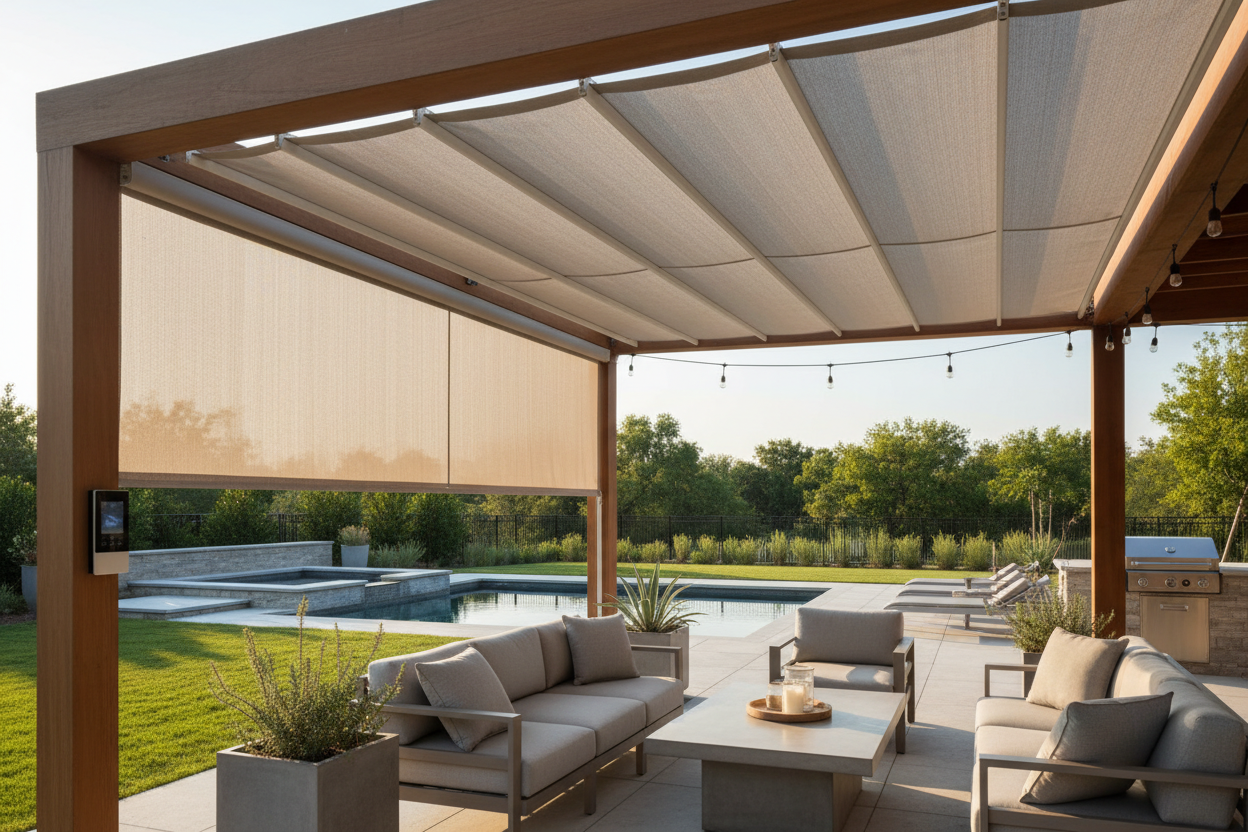 I Regretted My Open-Air Build Until I Found This Sun Shade for Pavilion