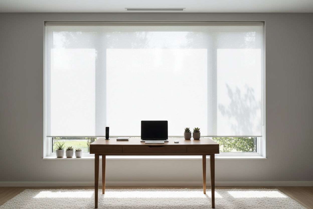 My Home Office Felt Like a Cave Until I Bought a Translucent Shade