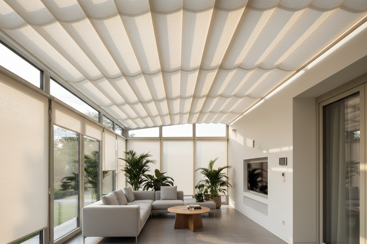 My Glass Roof Was an Oven Until I Installed Smart Ceiling Blinds