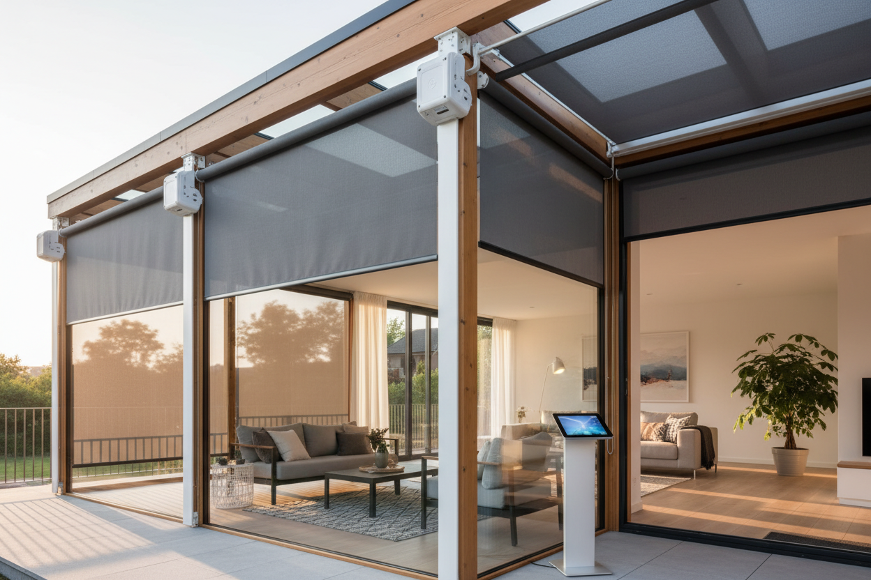 I Fought Gravity for Months to Install Outdoor Angled Roller Shades