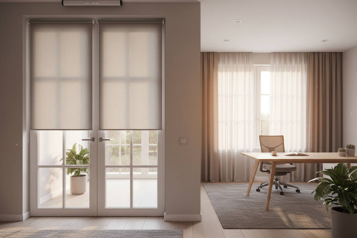 Stop Taping Paper to the Glass: Get a Real Office Door Window Shade