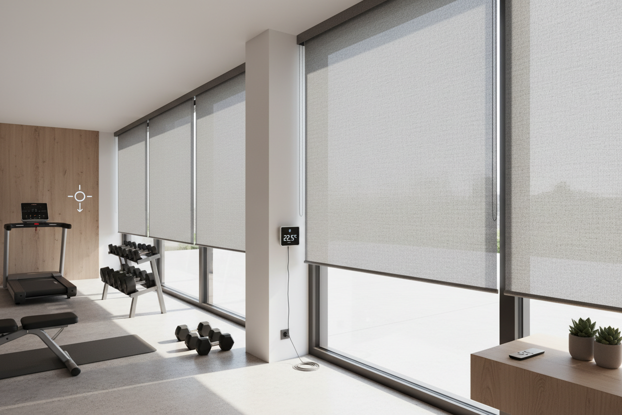 How a Retractable Sun Shade for Windows Saved My Home Gym