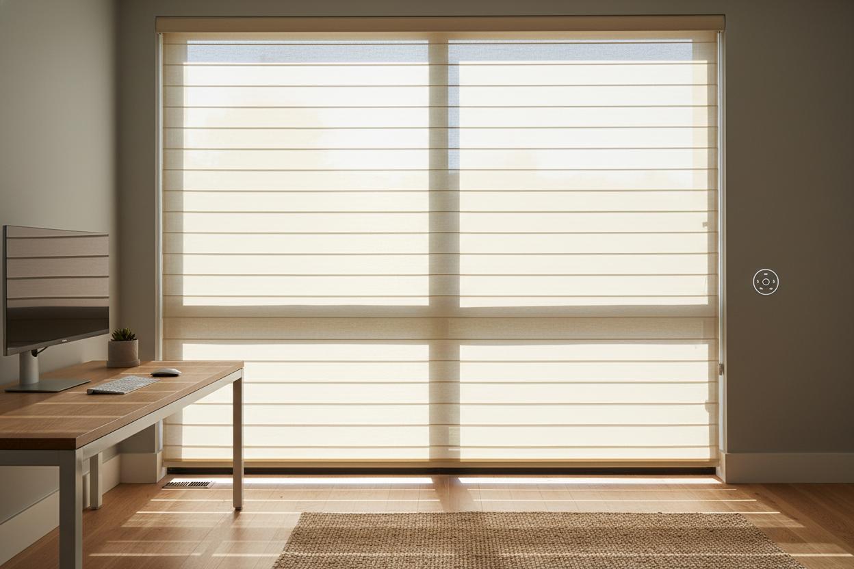 I Fixed My Horrible Zoom Lighting With Proper Office Shades for Windows