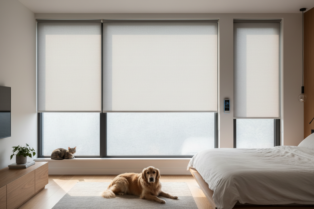 My Pets Destroyed My Windows Until I Bought Automated Roller Blinds