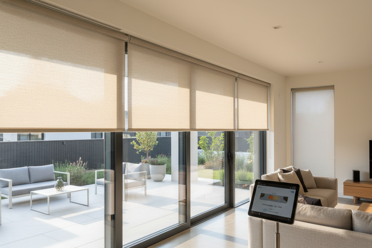 My Cheap Patio Blinds Shredded (Enter Sunbrella Outdoor Roller Shades)