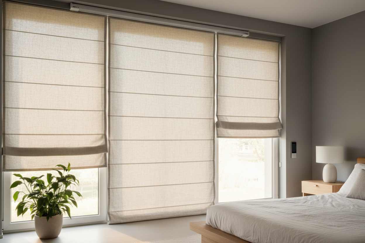 My Motorized Linen Blinds Roman Style Kept Wrinkling (Here's the Fix)