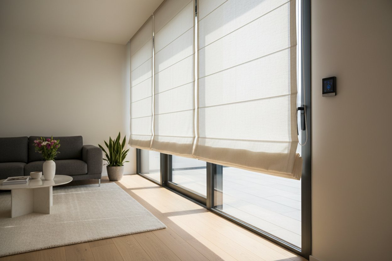 I Stopped Fighting Crooked Windows With a Custom Roman Shade
